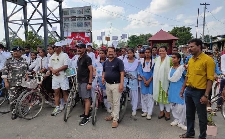 The 21st SSB took out an awareness rally to stop the use of single use plastic