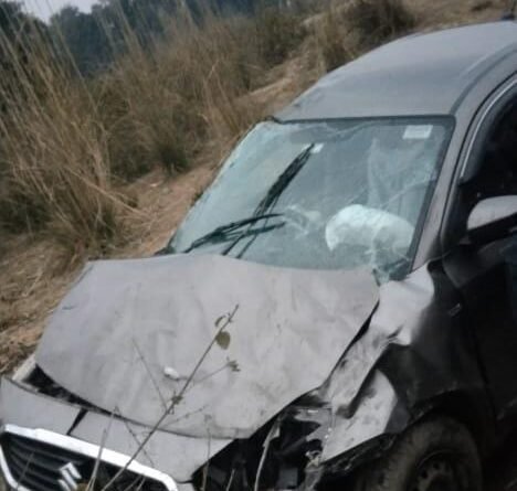 Swift DZire car overturned due to steering failure