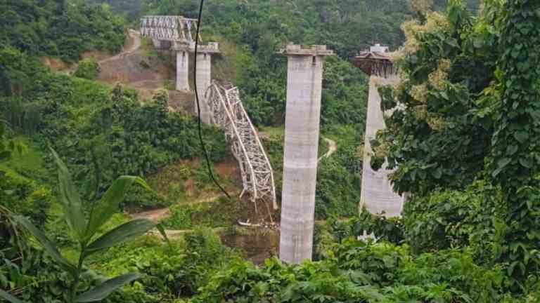 17 laborers killed in under-construction railway bridge collapse in Mizoram